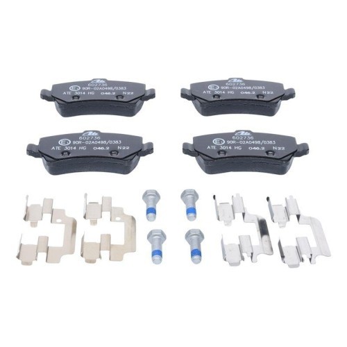 Placute frana Volvo S60 2, 2010-, S80 2, 2006-, V60, 2010-, V70 3, 2007-, Xc60, 2008-, Xc70 2, 2007-, Citroen Jumpy, 2007-, Fiat Scudo, 2007-, ATE