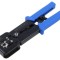 Unealtă de sertizare LANBERG pentru conectori RJ11, RJ12, RJ45, cu manșoane ergonomice și tăiere cabluri