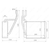 Radiator incalzire habitaclu Nrf 54231
