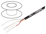 Cablu Microfon Negru 2x0,22mm2 OFC