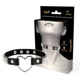 Coquette Accessories-Colier Choker din Piele Vegană cu Inimă