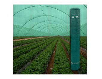 Plasa umbrire verde HDPE UV , densitate 95 ,dimensiune 2 m x 10 m foto