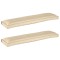 vidaXL Set de perne pentru palet 2 pcs Bej 150 x 40 x 8 cm 42001711