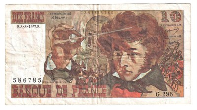 FRANTA 10 FRANCI 1977 foto