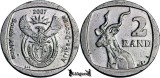 Africa de Sud 2 Rand 2007 (Hern# Nh21) - Moneda Straine