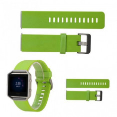 Bratara TPU Silicon pentru Fitbit Blaze Culoare Mar verde, Marime L foto