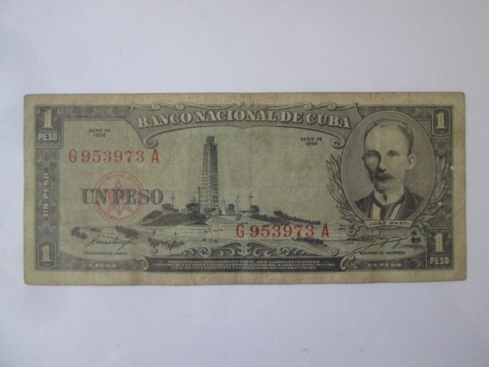 Cuba 1 Peso 1956 an rar