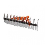 Scarificator de iarba, Aerator manual pentru gazon profesional, Aerator gazon dublu, 34 de dinti