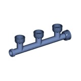 Distribuitor PVC 1 Inch, 3 Ieșiri