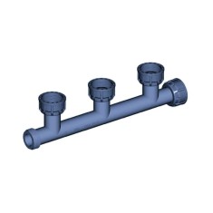 Distribuitor PVC 1 Inch, 3 Ieșiri