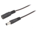 Cablu Alimentare DC 5,5/2,1mm Negru