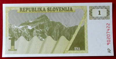 SLOVENIA 1 tolar 1990 UNC necirculata ** foto