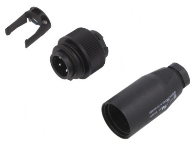 Conector Circular Mufă Tată 4-PIN RD24 Neecranat foto