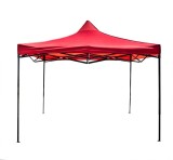 Cort pavilion metalic gradina impermeabil 3x3 m rosu cu picioare telescopice