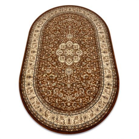 Covor Royal Adr oval model 521 maro, 100x180 cm