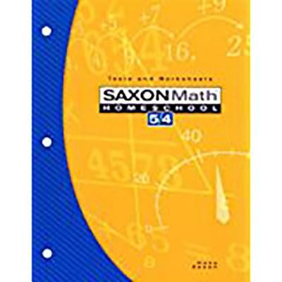 Saxon Math Homeschool 5/4: Tests and Worksheets foto
