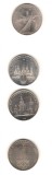 SV * URSS 4 x 1 RUBLA 1977 - 1978 - 1979 * J O MOSCOVA 1980 AUNC+ / UNC