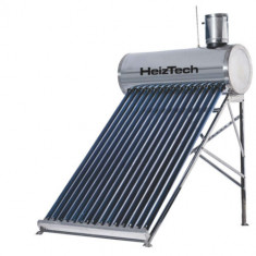 Panou solar cu 15 tuburi vidate pentru preparare apa calda menajera cu rezervor otel inoxidabil nepresurizat 150 litri HeizTech foto