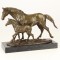 Cai - statueta din bronz pe soclu din marmura XT-68