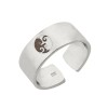 YinYang - Inel reglabil personalizat cu doua pisici din argint 925