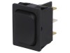Comutator Basculant DP3T ON-OFF-ON 16A/250V Negru IP40