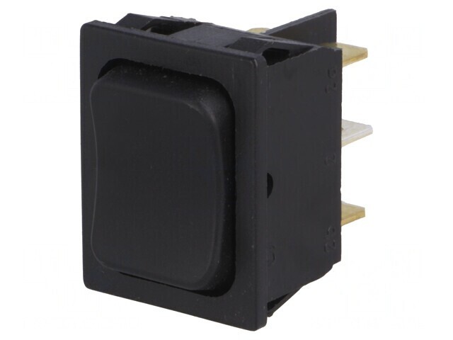 Comutator Basculant DP3T ON-OFF-ON 16A/250V Negru IP40