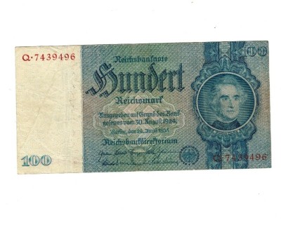 Germania 1935 - 100 reichsmark, circulata foto