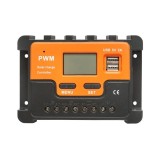 Regulator solar PWM 10A 12V 24V AUTOMAT 2 x USB, 2 x PV