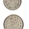 SV * Rusia tarista LOT 15 + 20 KOPEEK / COPEICI 1905 - 1901 ARGINT