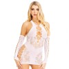 LEG AVENUE - MINI DRESS &amp; GLOVES SET WHITE, LEG AVENUE SETS