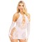 LEG AVENUE - MINI DRESS &amp; GLOVES SET WHITE