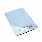 Cantar electronic de bucatarie, max 5 kg, gri deschis, 2xAAA, 23x16x2 cm