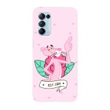 Husa compatibila cu Oppo A72, Viceversa, model Pink Panther EST 1964, Silicon, TPU, Transparent, Carcasa