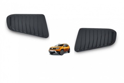 Set ornamente plastic protectie geam spate Dacia Duster II 2018-2024 foto