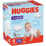 Scutece chilotel Huggies Virtual Pack 4, Boy, 9-14 kg, 72 buc