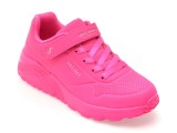 Pantofi sport SKECHERS roz, UNO LITE , din piele ecologica