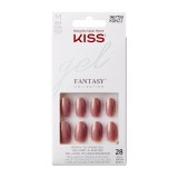 Unghii false Gel Fantasy Color Medium Oval, 28 bucati, Kiss