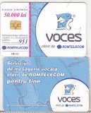 Bnk card Cartela telefonica 2002 - Voces 1 - RO-ROM-0136A