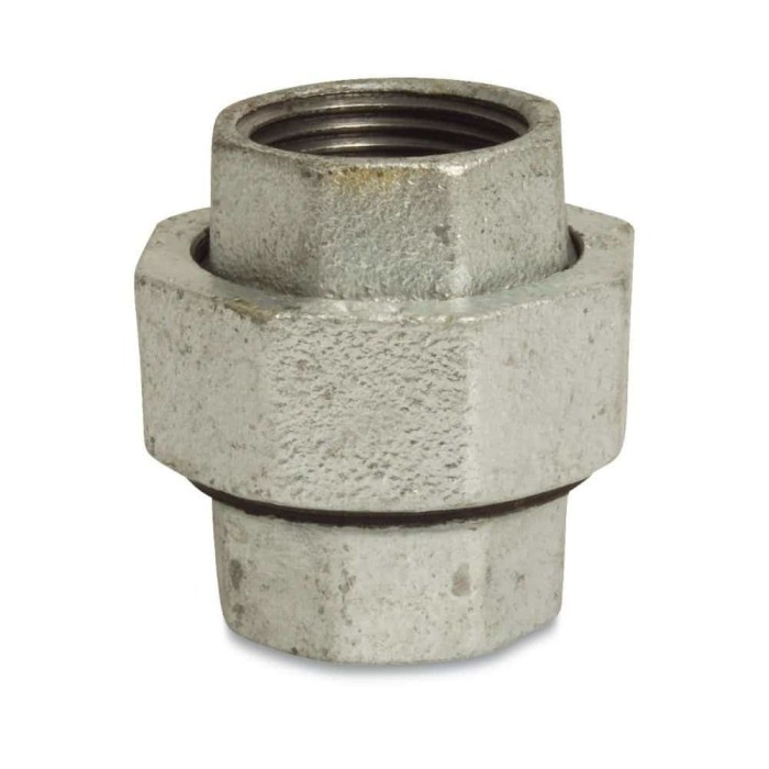 Fiting din fontă maleabilă 3/8&quot;, Racord filetat conic, zincat