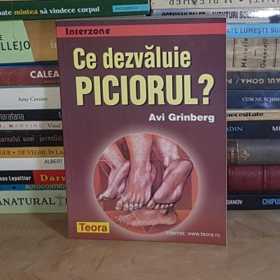 AVI GRINBERG - CE DEZVALUIE PICIORUL ? * ( REFLEXOLOGIE ) , TEORA , 1999 * foto