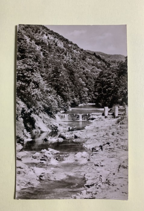 Carte poștală Băile Herculane cataracte pe valea Cernei RPR