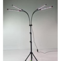 Lampa UV pentru cresterea plantelor Flippy, cu picior ajustabil pana la 2m, 4 capete, 30W, 108 LED-uri, lumina uv alb rece foto