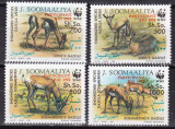 Somalia 1992 fauna MI 444-447 supratipar MNH w68