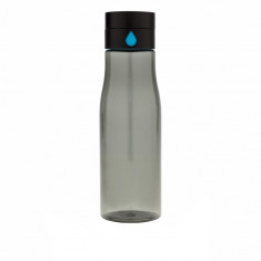 Sticla de apa 600 ml, capac care monitorizeaza consumul de apa, XD by AleXer, AA, tritan, pp, negru, breloc inclus foto