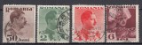 ROMANIA 1934 LP 108 CAROL II FARA POSTA UZUALE SERIE STAMPILATA