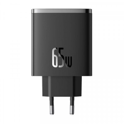 Incarcator Retea Baseus OS-Cube Pro, 65W, 3.25A, 1 x USB-A - 2 x USB-C, Negru P10152301113-00 foto