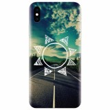 Husa silicon pentru Apple Iphone X, Sun On The Road