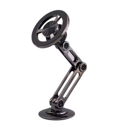 Suport auto magnetic ZYTEQ&amp;reg;️ pentru telefon si tableta universal, cu unghi reglabil si rotire 360&amp;deg;, magneti si banda adeziva, negru foto