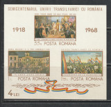 Romania 1968 - #688 Semicentenarul Unirii Transilvaniei cu Romania S/S 1v MNH