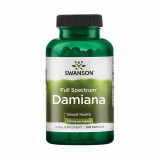 Damiana Leaves 510 miligrame 100 capsule Swanson